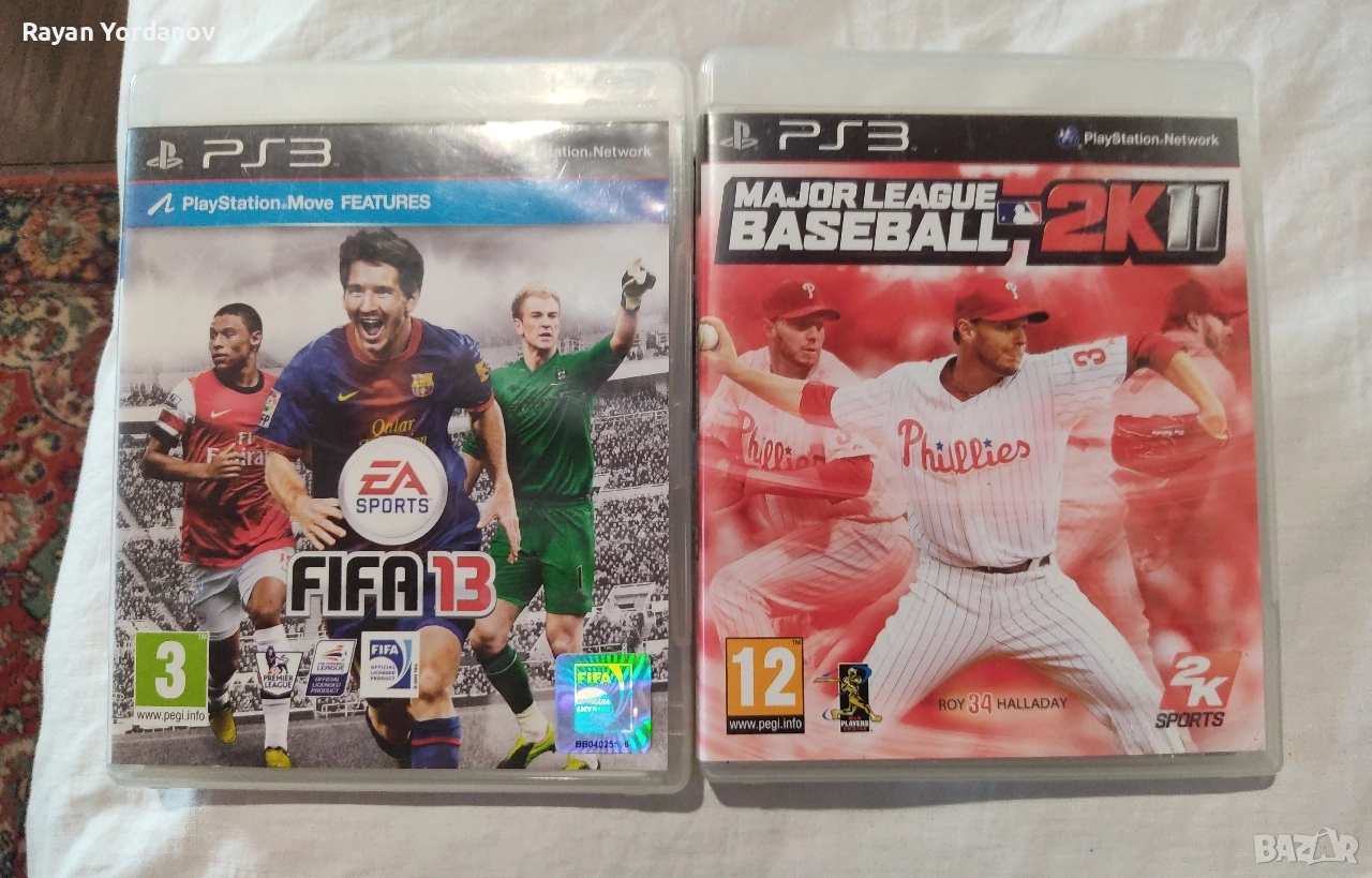 FIFA 13 & MAJOR LEAGUE BASEBALL 2K11 за PS3, снимка 1
