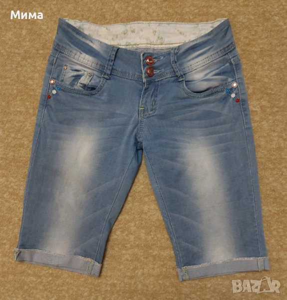 Къси дънкови панталонки, размер 31-32, L- XL, 4 лв., снимка 1