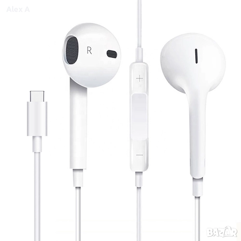 Type C Apple Earphone слушалки с кабел, снимка 1