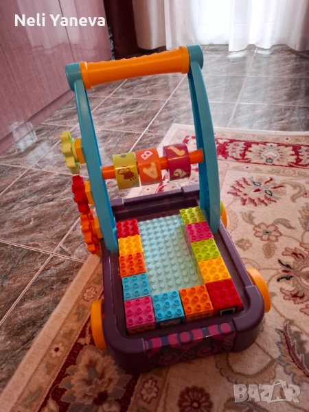 Сhipolino ,Количка за прохождане и игра с кубчета, снимка 1