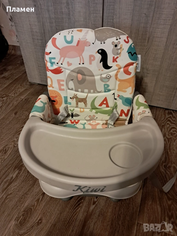 Cangaroo Повдигащо детско столче за хранене Kiwi ABC design, снимка 1