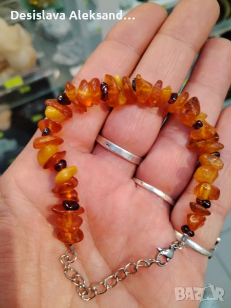 Гривна естествен балтийски кехлибар , снимка 1