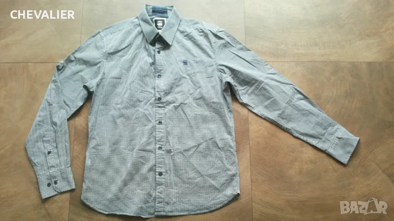 G-Star COMFORT SP BAKERO CHECK Shirt размер M / L мъжка еластична риза 9-63, снимка 1