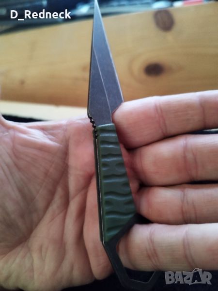 Нож за врат зелен , снимка 1