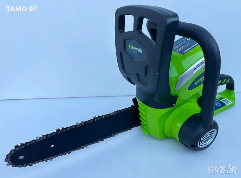 Greenworks 20117 - Акумулаторна резачка за дърва 40V, снимка 1