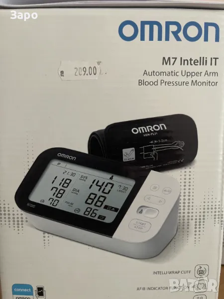 Нов апарат за кръвно Omron M7 Intelli IT, снимка 1