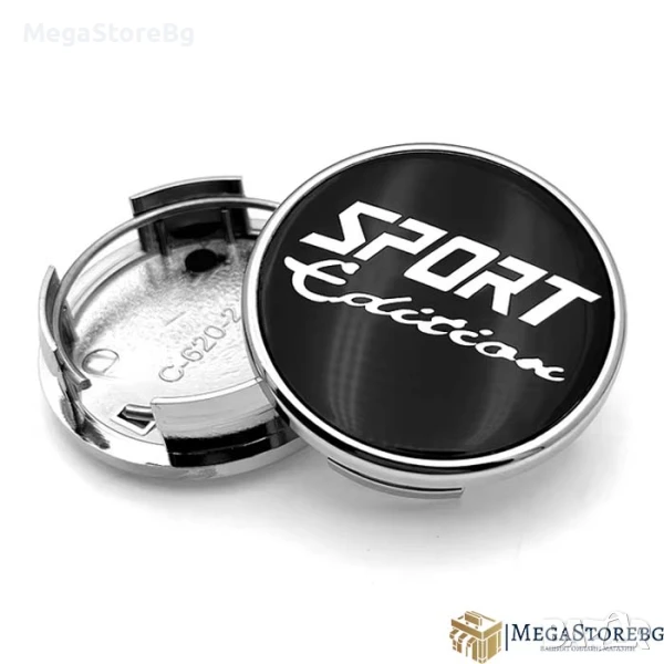 Капачки за Джанти PG230 SPORT 4 БР/К-Т - Черно 60/57мм, снимка 1