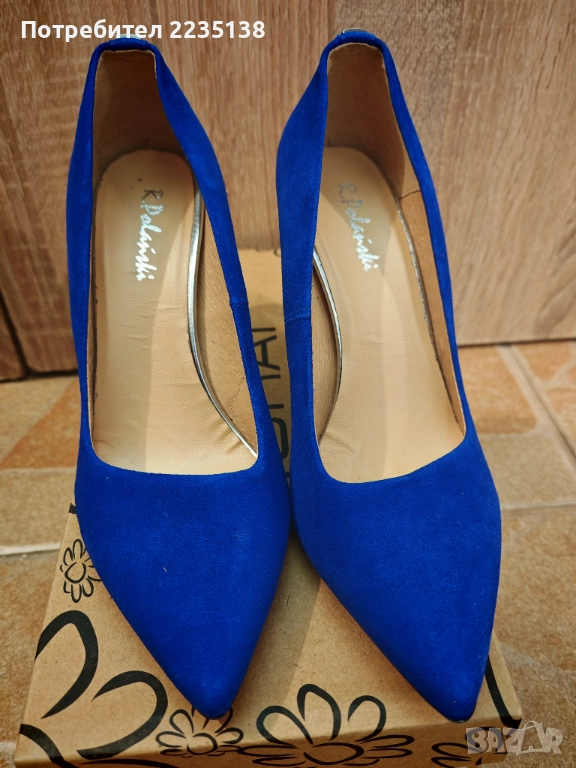 Дамски обувки от естествен велур, снимка 1