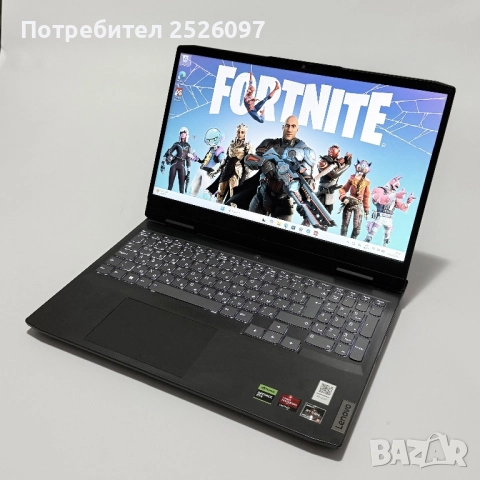 Lenovo Gaming 3/15,6” 120Hz IPS/Ryzen 5 6600H/RTX 3050/16GB DDR5/1TB, снимка 4 - Лаптопи за игри - 52803544