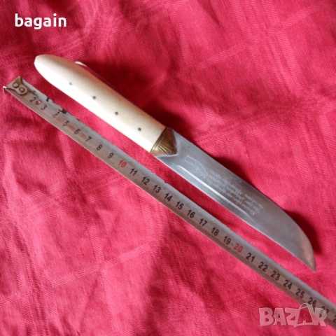 Аккулак. Масивен нож с дръжка от кост., снимка 5 - Ножове - 53876081