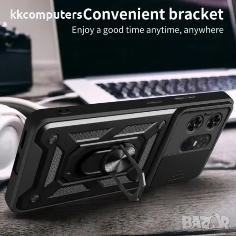 Motorola Edge 50 Pro 5G Удароустойчив Ring Holder/Lens Protector Калъф и Протектор, снимка 5 - Калъфи, кейсове - 49916775