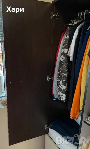 Двукрилен гардероб 90x60x180, снимка 2 - Гардероби - 54093027
