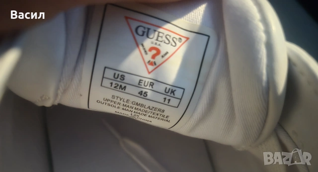 МЪЖКИ ОБУВКИ КЕЦОВЕ МАРАТОНКИ GUESS, снимка 8 - Маратонки - 53934187