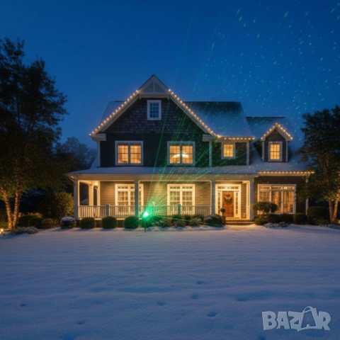 Лазерен прожектор за двор и фасада с 9 режима на светлина, снимка 5 - Други - 52042156