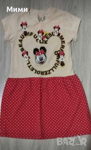Детска памучна рокличка с Мини Маус!, снимка 2 - Детски рокли и поли - 46413006