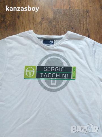sergio tacchini - страхотна мъжка тениска Л, снимка 2 - Тениски - 46162597