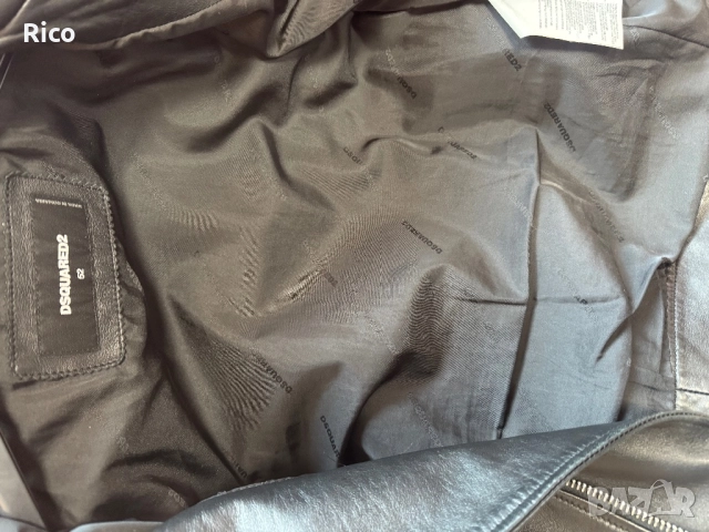 Biker Leather Jacket Dsquared2, снимка 8 - Якета - 51919576