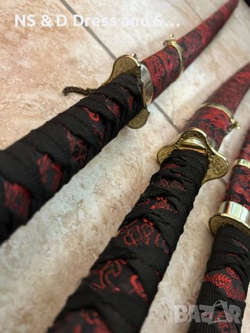 Комплект самурайски мечове Катана, снимка 3 - Други ценни предмети - 45715380