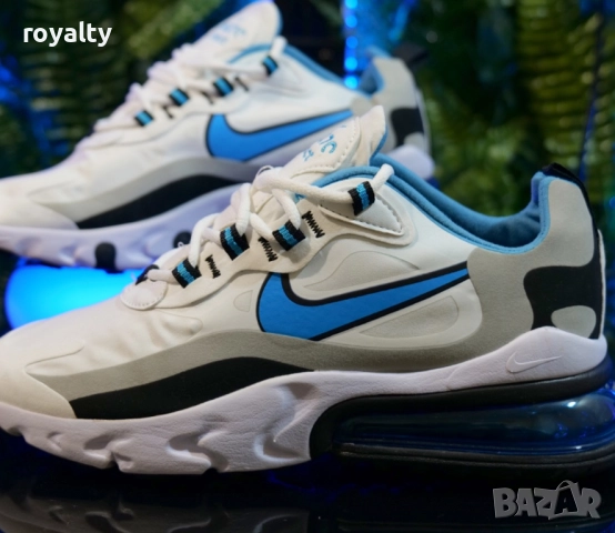 NIKE AIR MAX 270 REACT Цвят-Бяло и Синьо мъжки маратонки 