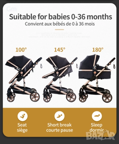 Бебешка количка , снимка 15 - Детски колички - 52797631