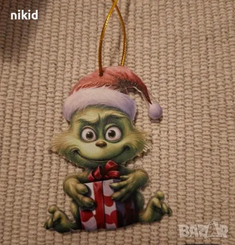 Гринч грийнч Grinch фигурка висулка акрил акрилна украса декорация коледна за елха и др, снимка 7 - Други - 48081018