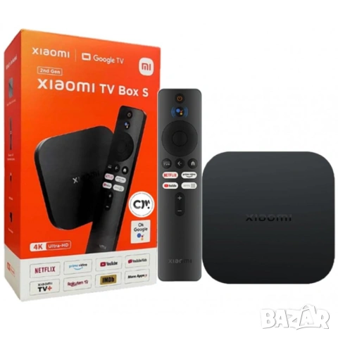 Xiaomi медиен плейър MI TV Box S 4K Черен НОВ