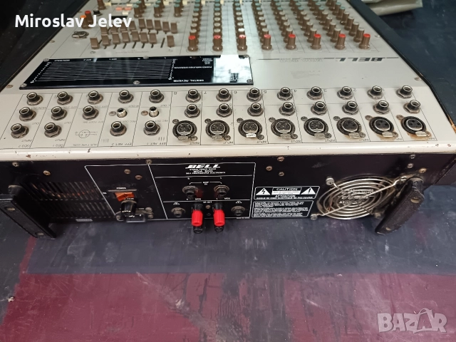 пулт с вграден усилвател Bell, снимка 3 - Ресийвъри, усилватели, смесителни пултове - 52646884