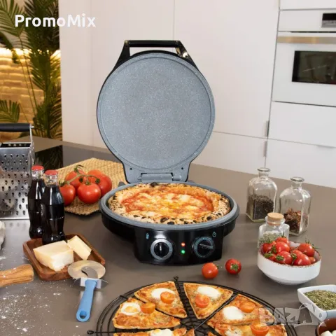 Уред за печене на пица Cecotec 04278 Fun Pizza and Co Grill 1800W пещ за пица пицарка многофункциона, снимка 1
