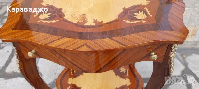 Старинна Маса Две Нива, снимка 3 - Маси - 49956729