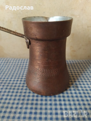 старо медно джезве за турско кафе, снимка 4 - Други - 54264654