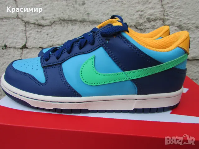 Маратонки Nike Dunk Low Hoops Blue Multi GS, снимка 3 - Детски маратонки - 47863065