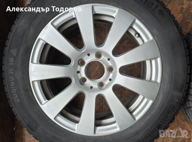 Джанти 16" със зимни гуми за Мерцедес Е класа W212/C класа W204, снимка 3 - Гуми и джанти - 52131099