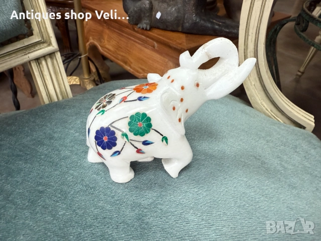 Мраморна фигура на слон №7657