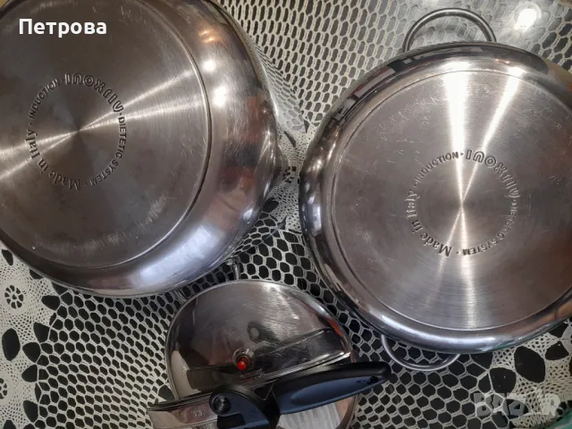 Комплект тенджери под налягане Sicura е rapida inox, снимка 4 - Съдове за готвене - 47914005