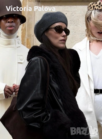 Ексклузивна дълбока вълнена шапка-таблетка – мек лукс, топлина и регулируем размер , снимка 6 - Шапки - 53906257