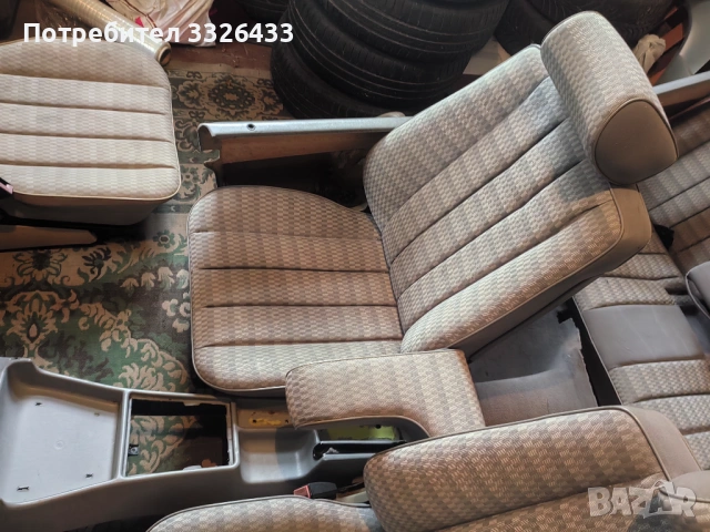 Перфектен сив салон от Мерцедес 190 , снимка 5 - Автомобили и джипове - 53189364