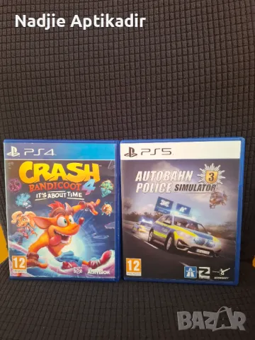 Игра "Crash Bandicoot 4" и "Police simulator.     " за PS 4/PS5, снимка 1 - Игри за PlayStation - 48899805