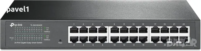 НОВ В ЦЕЛОФАН НЕОТВАРЯН Switch (Комутатор) Easy Smart TP-LINK TL-SG1024DE 24-Port Gigabit TL-SG1024D, снимка 1 - Суичове - 49414369