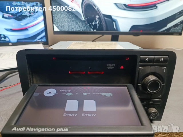 Навигация RNS-E Audi Navigation plus за Ауди А3, снимка 2 - Части - 54047258