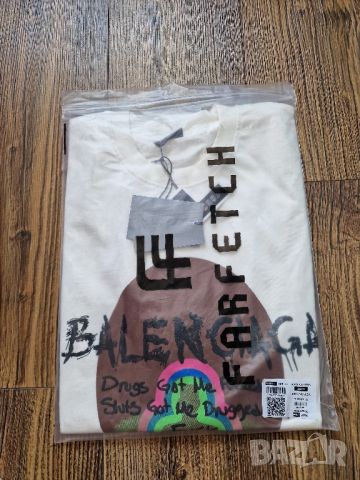 Страхотна мъжка тениска BALENCIAGA  нова с етикет  , размер XL, снимка 5 - Тениски - 45477525