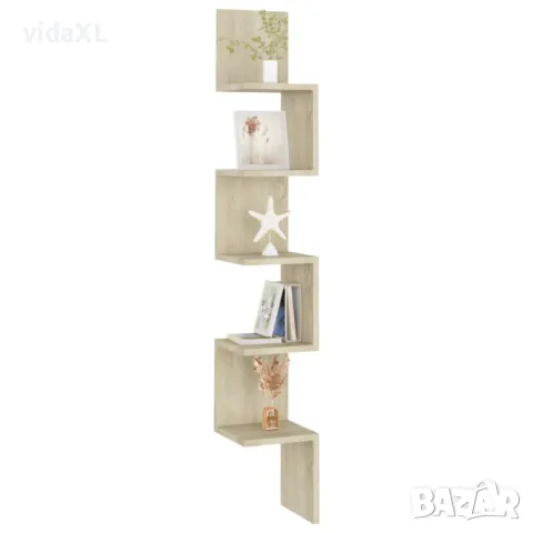 vidaXL Стенен ъглов рафт, дъб сонома,（SKU:807280), снимка 2 - Други - 48016967