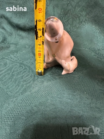 Винтидж рядка порцеланова статуетка „Клоунът Моливко с кучето Клякса“,  Полонски ЗХК. СССР, 1985 г. , снимка 5 - Антикварни и старинни предмети - 52999046