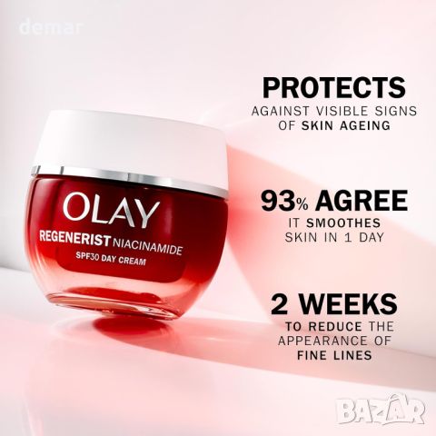 Olay Regenerist Дневен крем за лице с ниацинамид, SPF 30, подновява, стяга и хидратира,немазна,50 мл, снимка 3 - Козметика за лице - 45482935