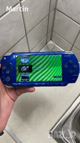 Modded Sony PSP 1000 Metallic Blue 64GB 70+ Games, снимка 5 - PlayStation конзоли - 54018151