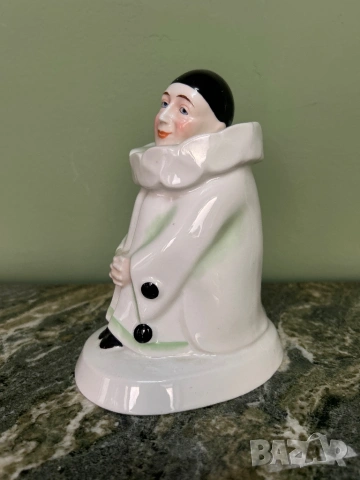 Винтидж порцеланова фигура – Пиеро / клоун, снимка 2 - Колекции - 53922718