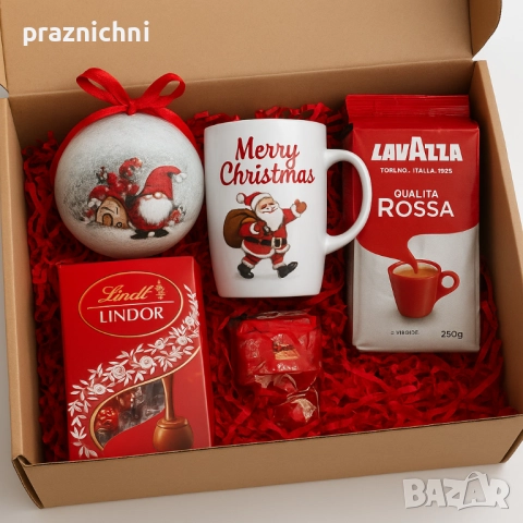 Коледна кутия с подаръци Лукс