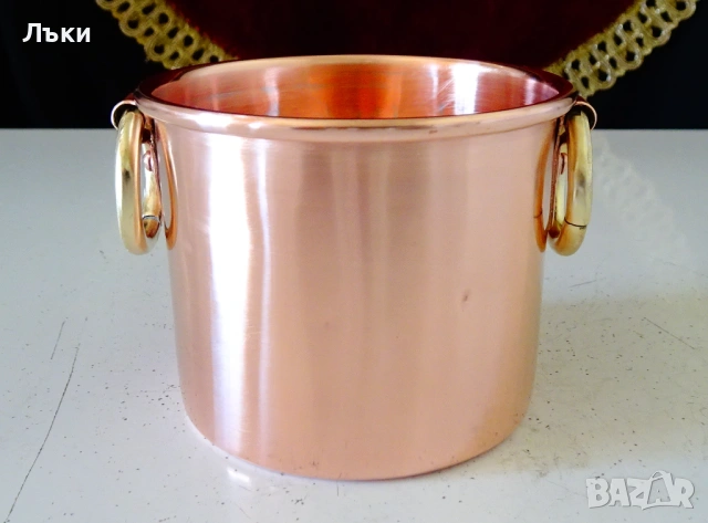 Шведска медна чаша за вино,чиста червена мед,печат. 