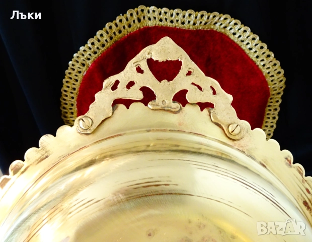 Персийски бронзов съд за сервиране с капак,разкошни дръжки. , снимка 7 - Антикварни и старинни предмети - 51635927