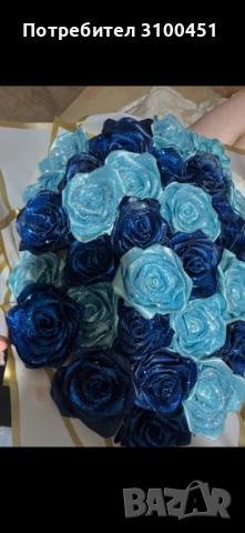 Изработка на букети от сатенени рози, снимка 3 - Други - 52679715