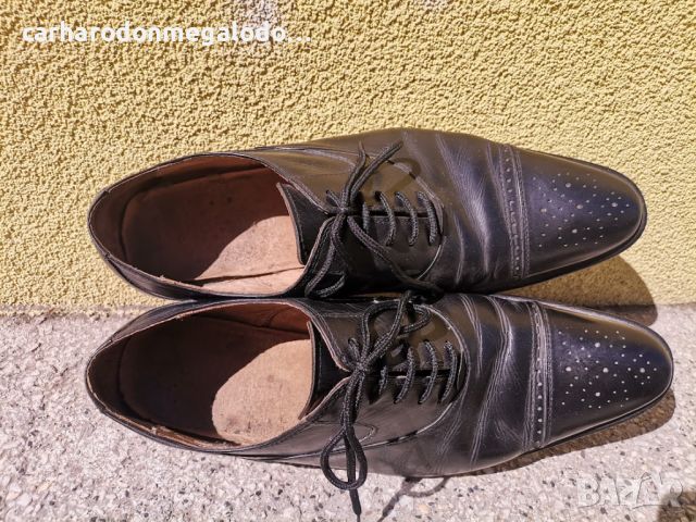 Официални Мъжки Обувки Made in Italy Естествена кожа като нови, снимка 7 - Ежедневни обувки - 38822204